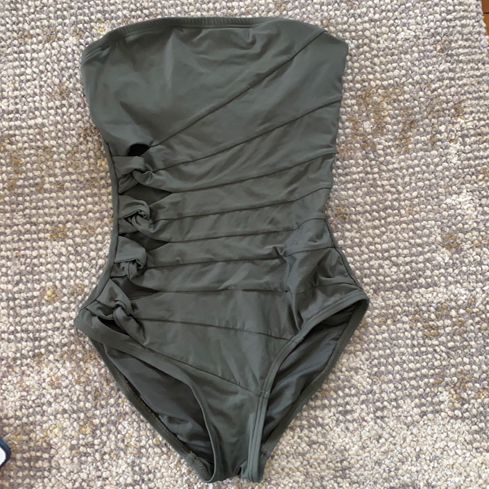 Striking green one piece